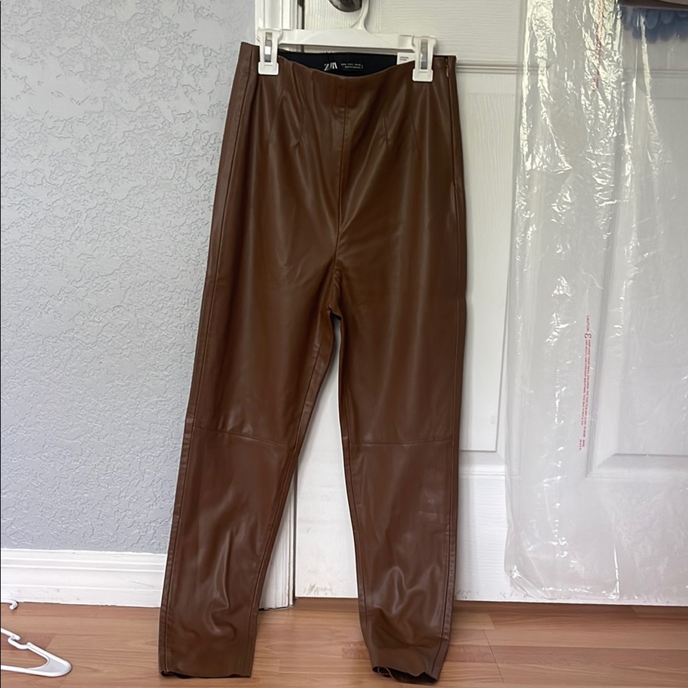 Brown Leather Men's Pants